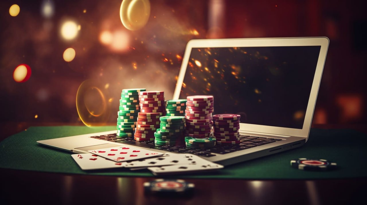 Ilustrasi permainan live casino dan slot online di rakyat62